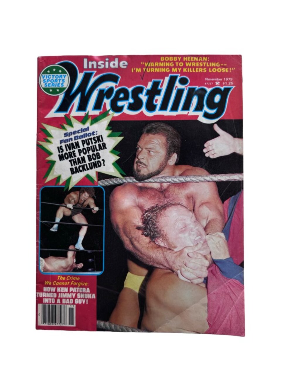 Inside Wrestling Victory Sports Putski Backlund Heenan Snuka Patera Nov 1979 WWF - Picture 12 of 12